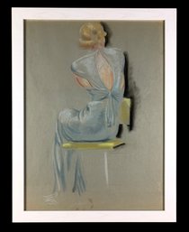 Sascha Maurer (American, 1897-1961) Signed Fashion Design Gouache On Paper - #A6
