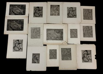 Collection Of Etchings By Elfrieda Sprado (American, 1927-2023) & Rhoda Rothstein - #S12-3