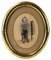 19th Century Hand Colored Portrait Photograph - #S12-5