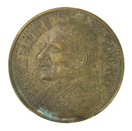 1980s Vatican Pope Jean-Paul II / Michelangelo, La Pieta Medallion - #JC-B