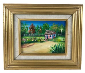 Honduras Landscape Oil On Canvas Painting, Signed & Inscribed - #C3