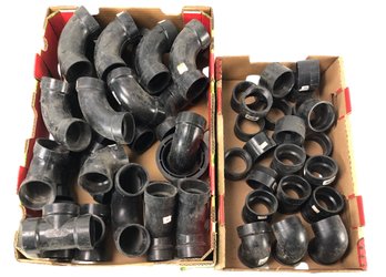 Collection Of 2-Inch Black PVC Pipe Fittings - #S2-4