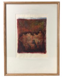 Kristin Onuf (American, 20th/21st Century) Signed Abstract Figurative Monotype - #A3