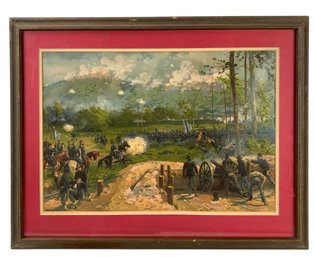 The Battle Of Kennesaw Mountain Chromolithograph - #A8