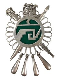 Mexican Sterling Silver Brooch - #JC-B