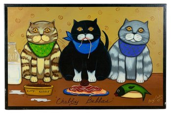 'Chubby Bubbas' Limited Edition Print On Canvas By Peggy Cook - #BR-5