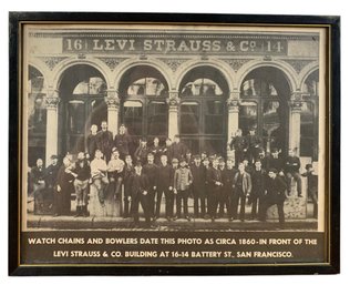Vintage Levi Strauss & Co. Framed Art Print - #A5