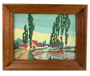 Vintage 1948 Canal Boat Paint By Number By Picture Craft - #C1