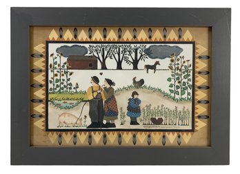 Barbara Bourgeau Richards Signed Limited Edition Offset Lithograph, MEDORE'S PIG - #C1