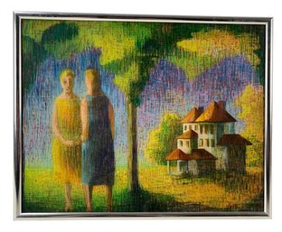 'Time Of Day' Illustration On Canvas - #S12-F