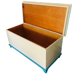 Painted Wood Blanket Chest - #GRG