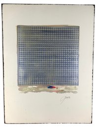 Modern Abstract Mixed Media Painting, Signed - #B2-F