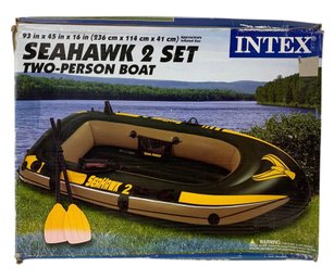 Intex Seahawk 2 Two-Person Inflatable Boat With Oars (NEW) - #S17-1