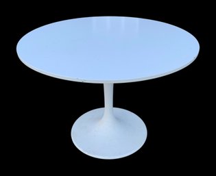 IKEA Round White Docksta Dining Table, (Made In Sweden) - #BR