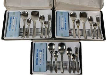 MHS Cutlery Stainless Steel Flatware Sets, Service For 6 - #S18-3