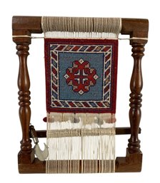Decorative Miniature Persian Carpet Hand Weaving Loom - #S12-5