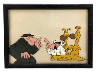 Mid-Century Framed Animation Cel Art - #C3