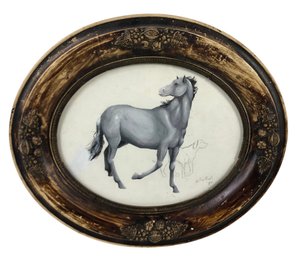 1934 Animal Gouache & Pencil Sketch Illustration, Signed William Trask - #C3