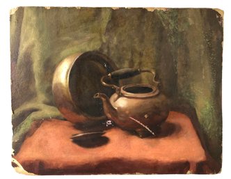 Impressionist Still Life Oil On Board Painting - #S12-4