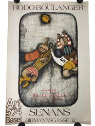 1974 Graciela Rodo Boulanger Basel, Switzerland Lithographic Art Exhibition Poster - #S12-3
