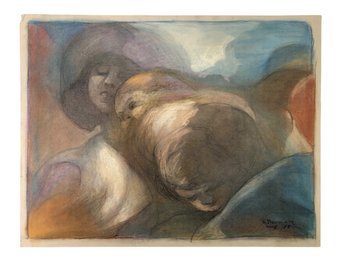 1985 Figurative Pastel On Paper, Anne Neumark (American, 1906-) - #S28-2R