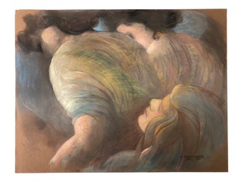 1988 Figurative Pastel On Paper, Anne Neumark (American, 1906-) - #S11-1