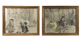 Oliver Twist Graphite & Colored Pencil Illustrations By Dennis Drake - #S19-F