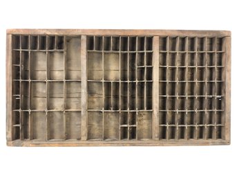 Vintage Wood Typesetter Drawer - #SW-9