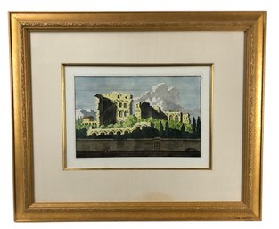 1709 Remains Of Ancient Rome Hand Colored Engraving, Peter Gosse Jr & Daniel Pinet - #RBW-W