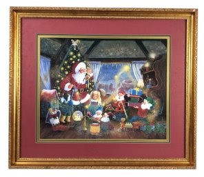 1995 'Santa's Magic' Signed D. Morgan Limited Edition Art Print - #B4