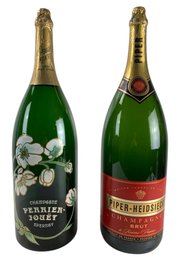 Perrier-Jouet Epernay & Piper Heidsieck Champagne Brut Empty Display Bottles - #S24-1