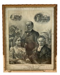 President William McKinley Family Portrait Lithograph, Copyright 1901 - #A11