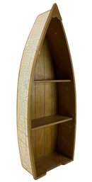 Wood Boat Wall Bookshelf - #FF