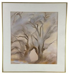 Winter Cottonwoods East Framed Art Print By Georgia O'Keeffe - #A10