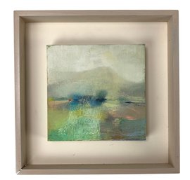 Hannah Bureau (French-American, B. 1974) Abstract Landscape Oil On Canvas, Signed - #RBW-W