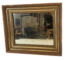 Antique Carved Giltwood Wall Mirror - #SW-3