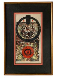 1968 Abstract Woodblock Print Artist's Proof, Signed Paul O'Hara - #S28-F