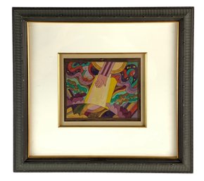 Shlomo Katz (Polish / Israeli, 1937-1992) Signed Gouche & Ink Biblical Painting - #A4