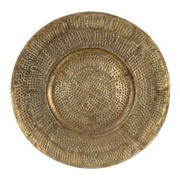 Decorative Hammered Metal 31-Inch Wall Mount Charger Plate - #SW-10