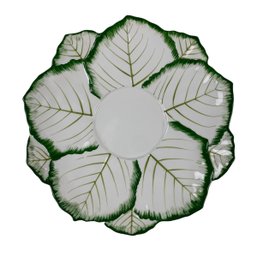 Tiffany & Co. Green Cabbage Leaf Platter, Made In Italy - #S13-2