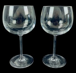 Tiffany & Co. Mouth Blown Wine Glasses, Set Of 2 - #FS-6