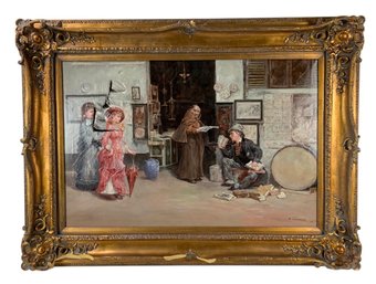 Antique Victorian Realism Oil On Canvas Painting, Signed O. Tanner - #BT