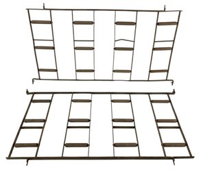Antique Industrial Roller Racks (Set Of 2) - #S13-F