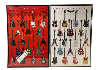 'Guitar Hell' And 'Guitar Heaven' Framed Posters - #A10