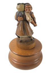 Vintage Dancing Couple Weggiserlied Music Box With Swiss Thorens Movement (WORKS) - #FS-2