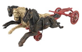 Hubley Cast Iron 3-Horse Drawn Fire Pumper Hitch - #FS-1