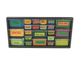 Labeled Toolbox / Organizer With Contents - #S19-3