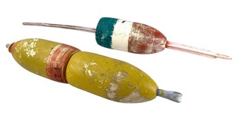 Vintage Wooden Lobster Buoys - #S22-5