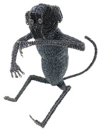 Folk Art Beaded Wire Monkey Sculpture - #S19-4