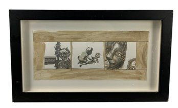 Cade Roster (Hawaiian, 20th C.) Signed Watercolor Illustration - #A4